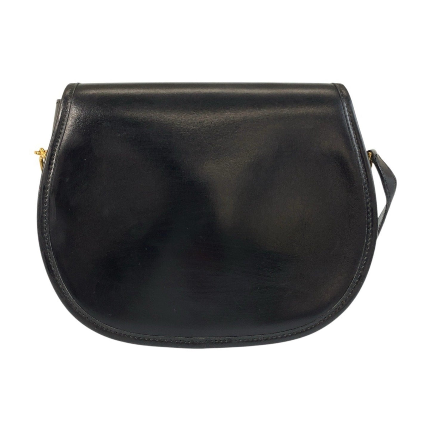 Hermes Black Leather Pochette Shoulder Bag ( )
