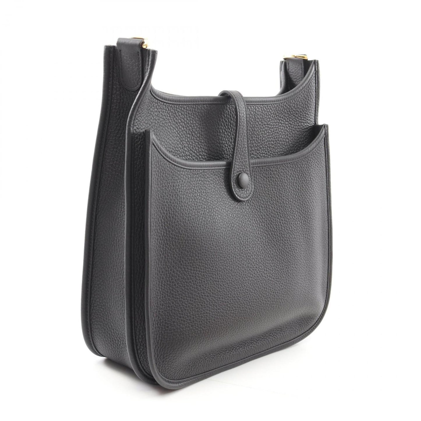 Hermes Black Taurillon Clemence Leather Leather Shoulder Bag ( )