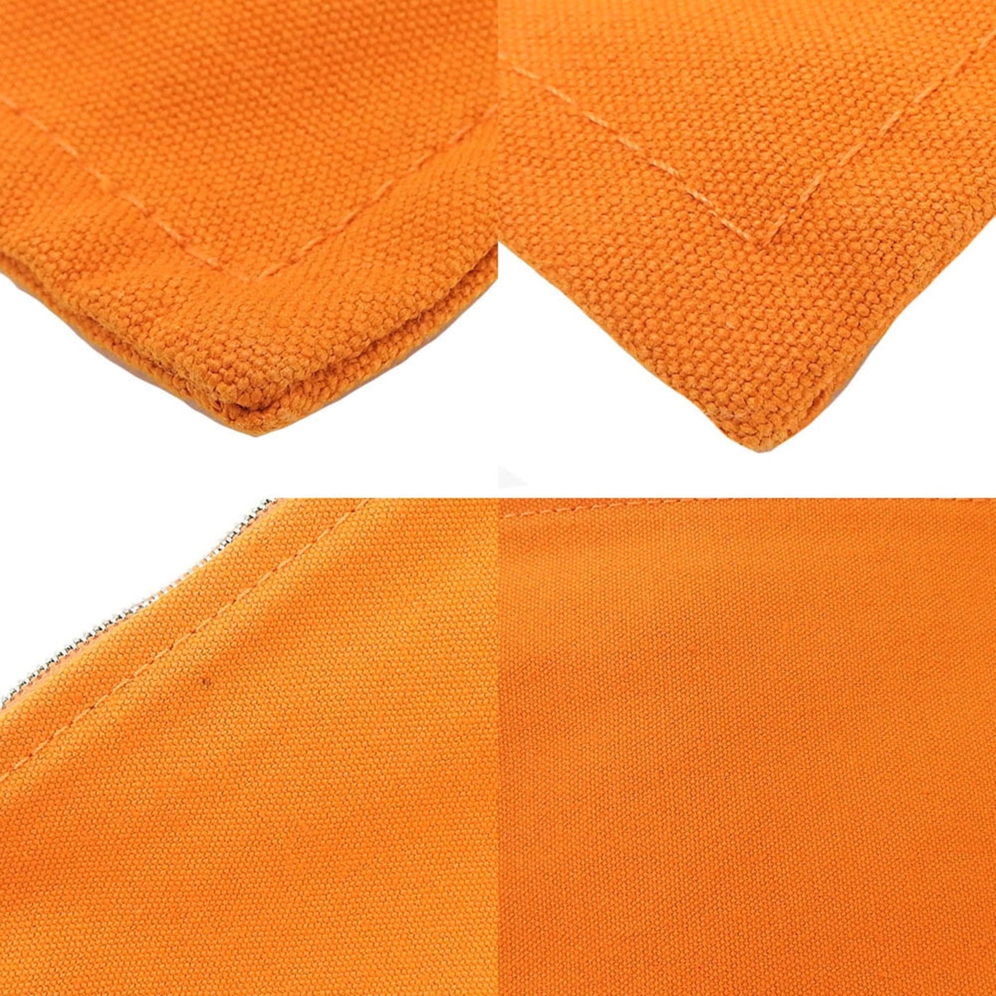 Hermes Bora Bora Orange Canvas Pouch ( )