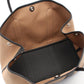 Hermes Black Brown Canvas Leather Tote Bag ( )