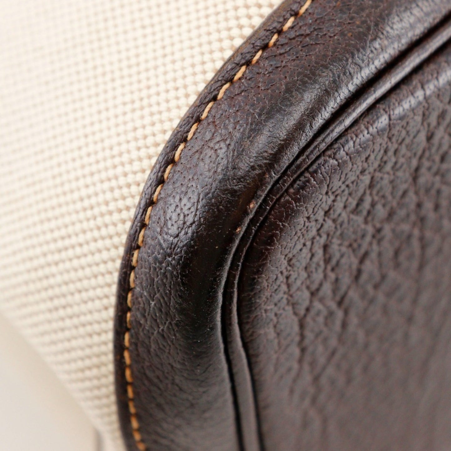 Hermes Beige Brown Marron Toile H Tote Bag ( )