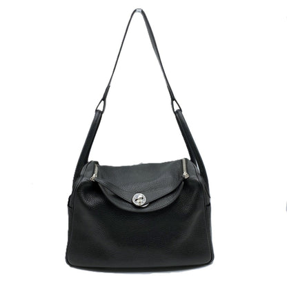 Hermes Black Taurillon Clemence Leather Shoulder Bag ( )