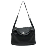 Hermes Black Taurillon Clemence Leather Shoulder Bag ( )