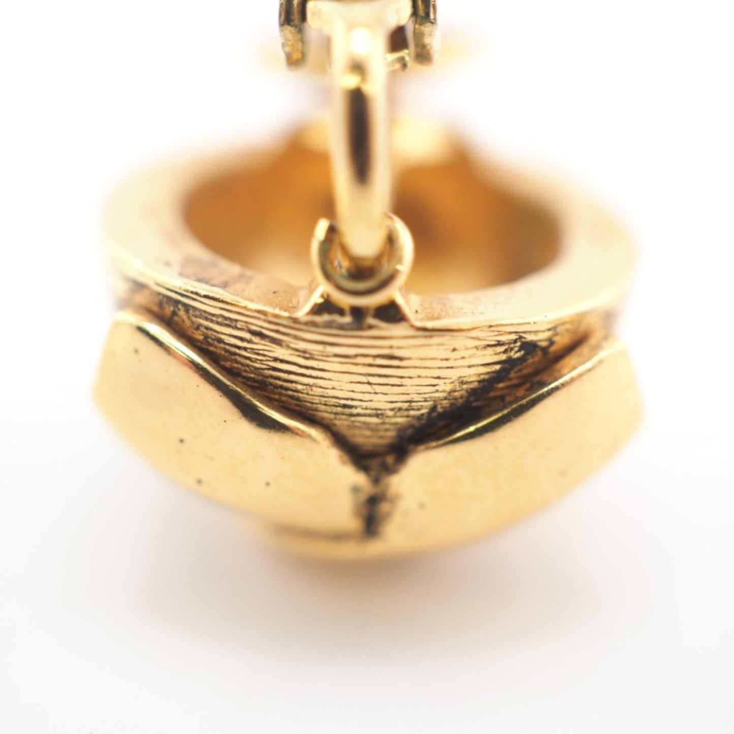 CHANEL 209 Coco Mark Earrings Gold Women's