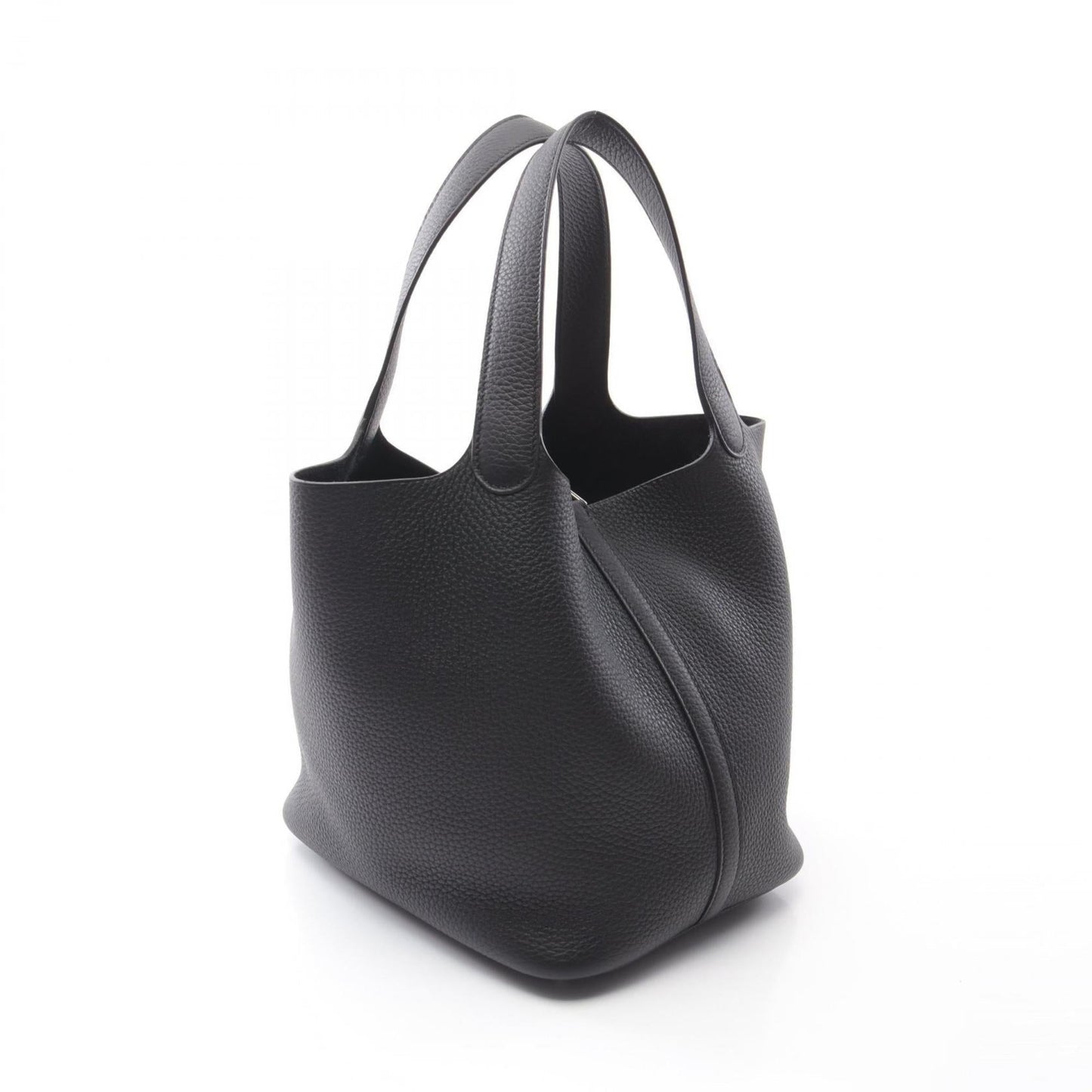 Hermes Black Taurillon Clemence Leather Handbag ( )