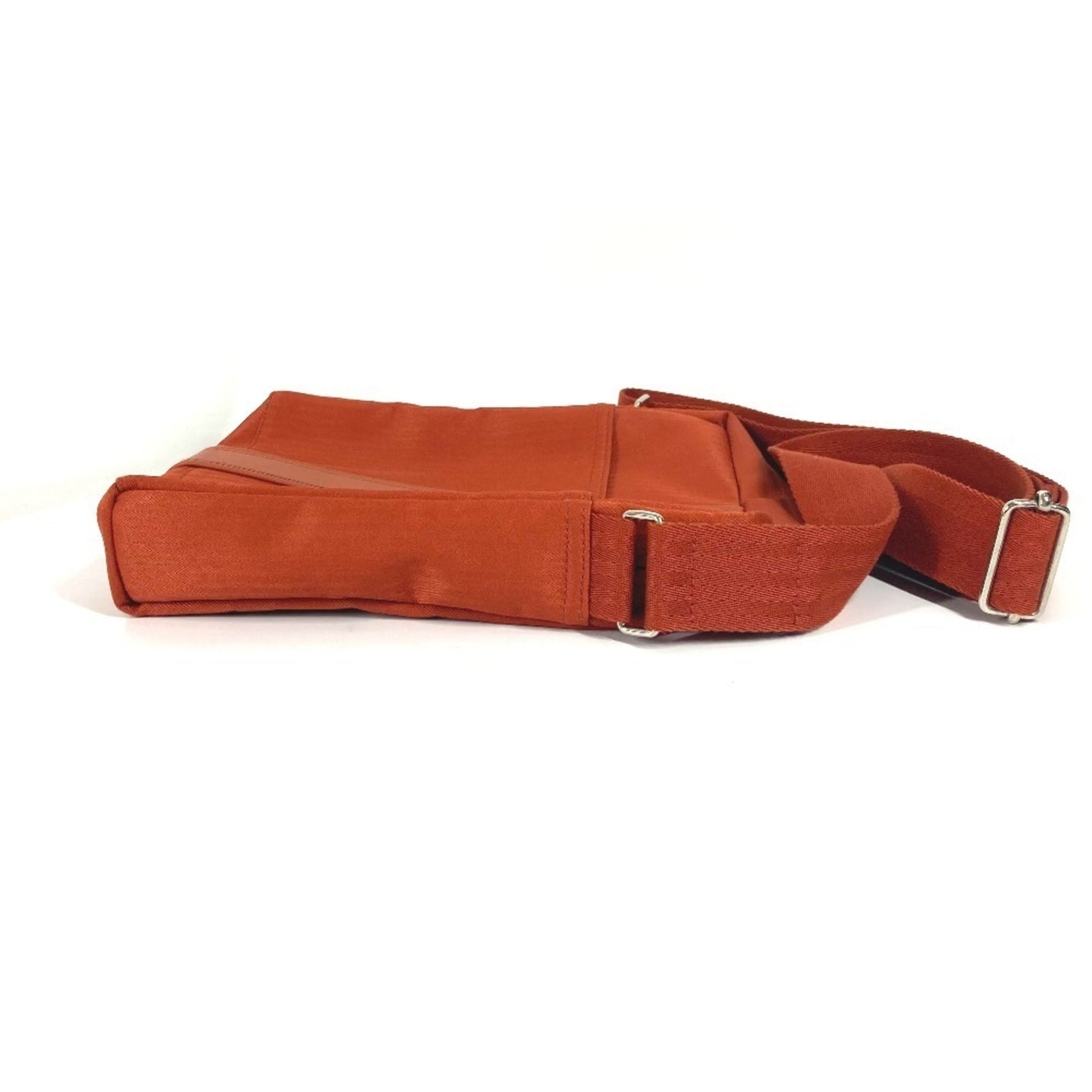 Hermes Acapulco Orange Nylon Canvas Pochette Shoulder Bag ( )