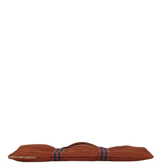 Hermes Brown Navy Canvas Document Case ( )