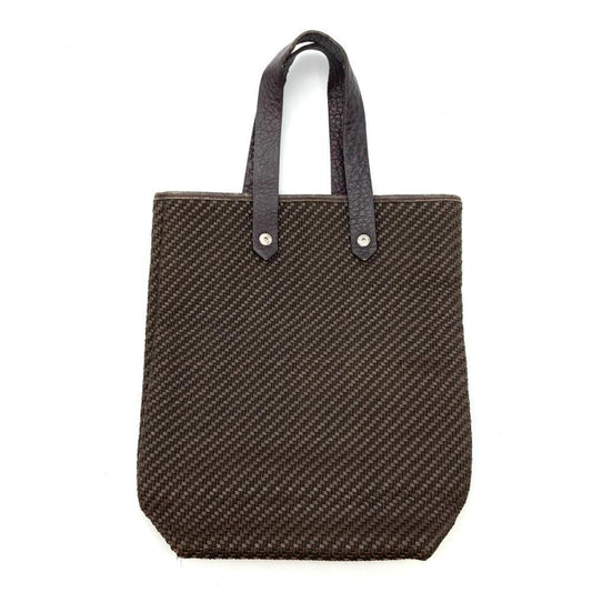 Hermes Ahmedabad Brown Leather 50% Polyester 50% Tote Bag ( )