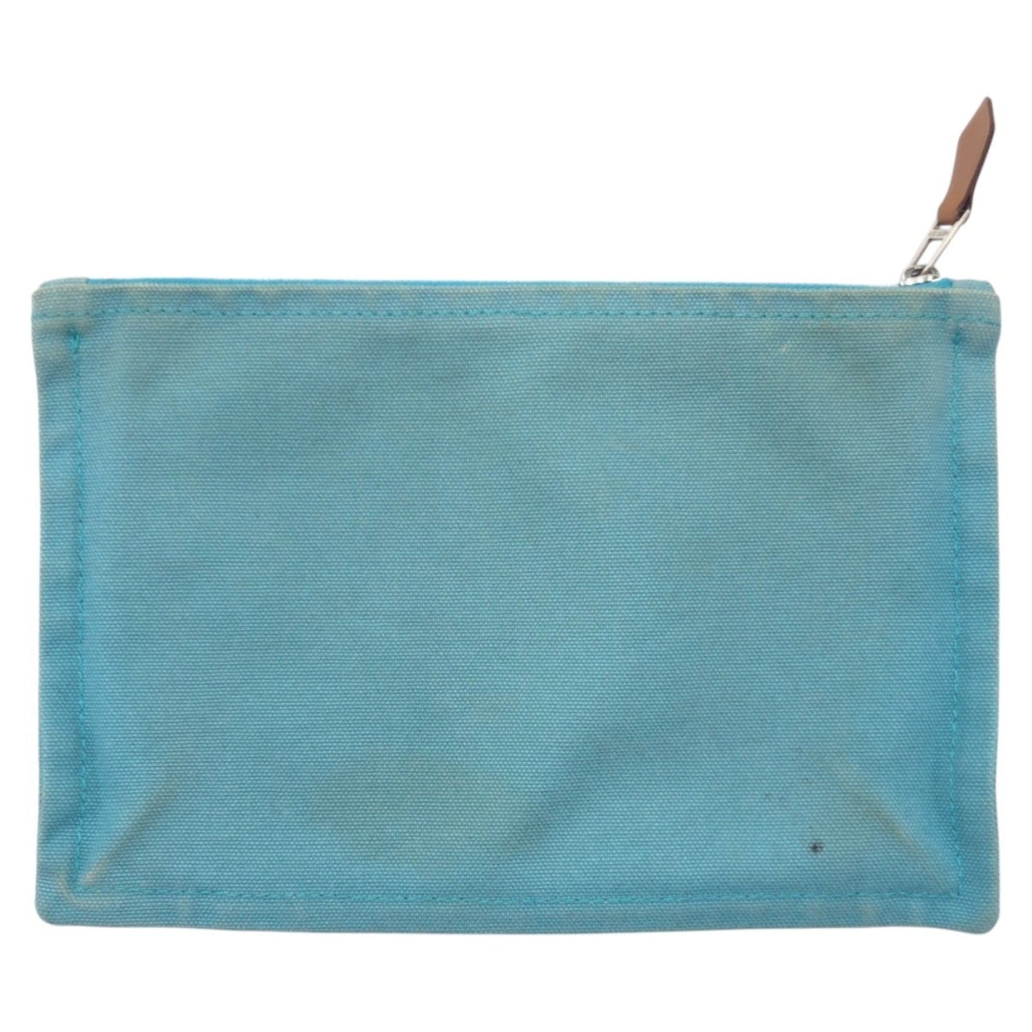 Hermes Blue Light Blue Cotton Pouch ( )