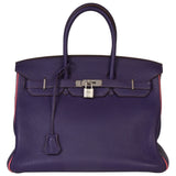 Hermes Birkin Bicolor Pink Purple Togo Leather Handbag ( )