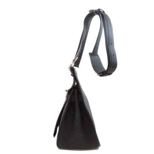 Hermes Black Taurillon Clemence Leather Shoulder Bag ( )