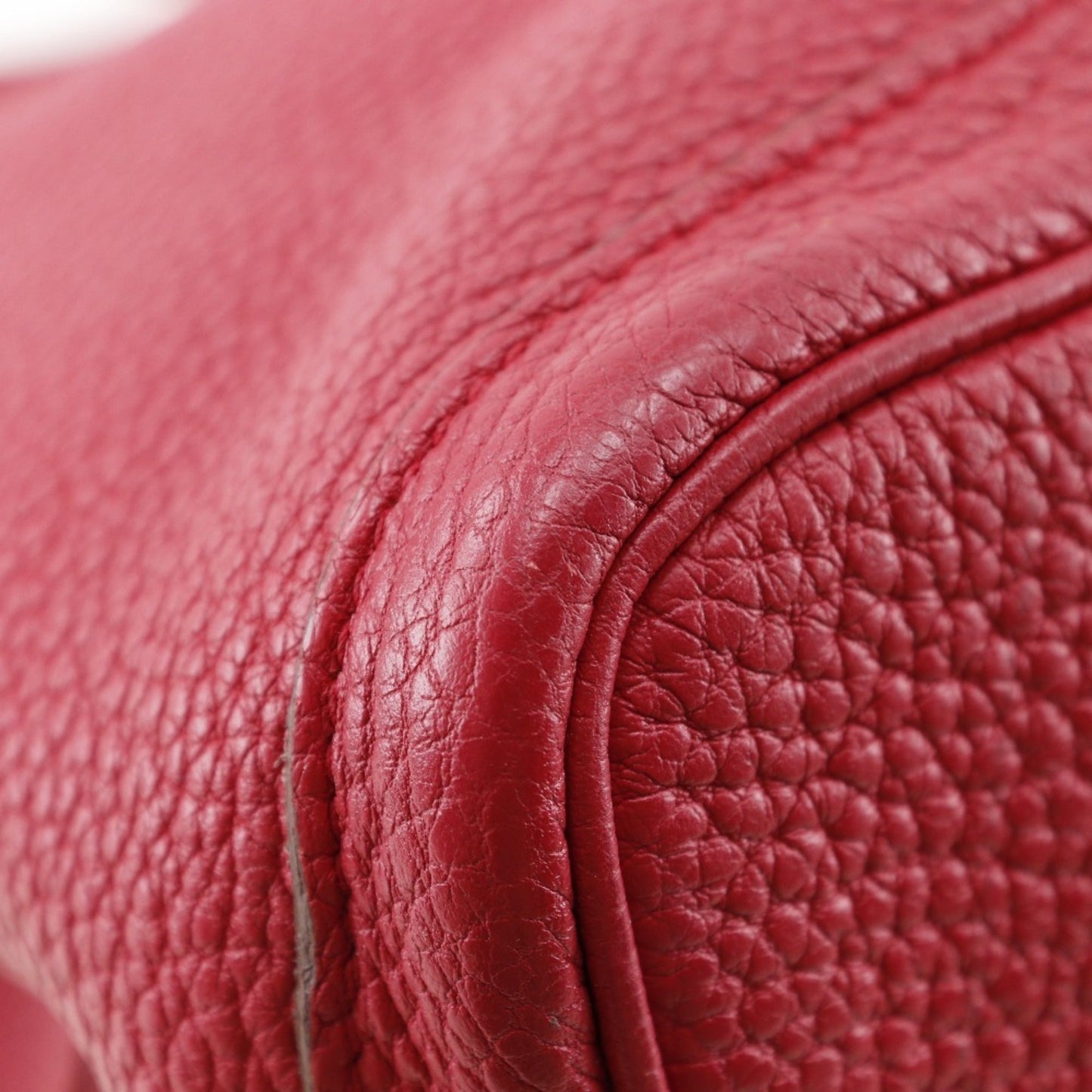 Hermes Bougainvillier Red Color Negonda Leather Tote Bag ( )