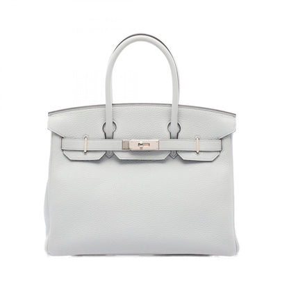 Hermes Blue Taurillon Clemence Leather Handbag ( )