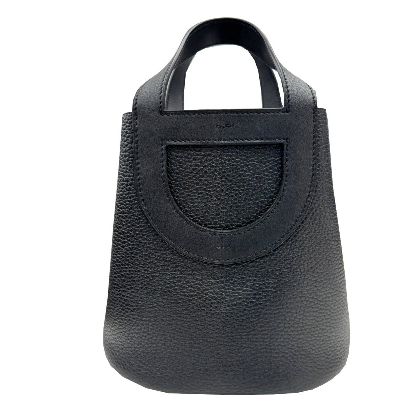 Hermes Black Taurillon Clemence Leather Handbag ( )