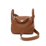 Hermes Brown Taurillon Clemence Leather Shoulder Bag ( )