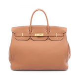 Hermes Brown Togo Leather Handbag ( )