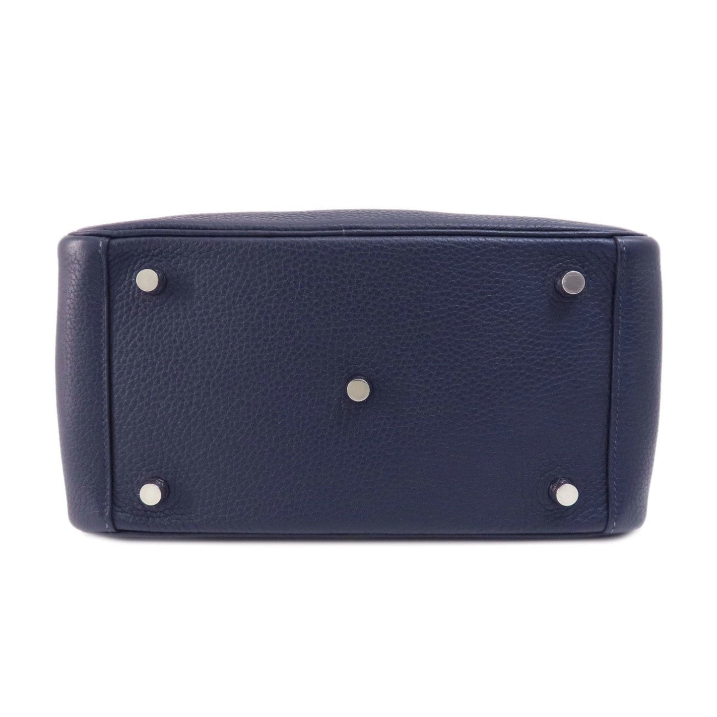 Hermes Blue Nuit Taurillon Clemence Leather Handbag ( )