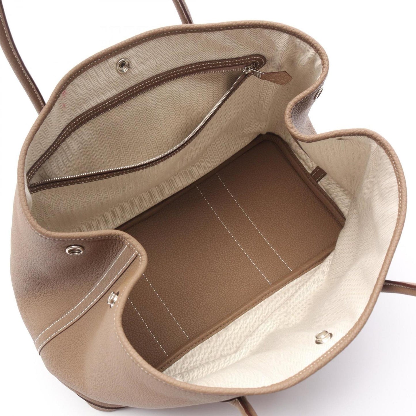 Hermes Brown Negonda Leather Leather Tote Bag ( )