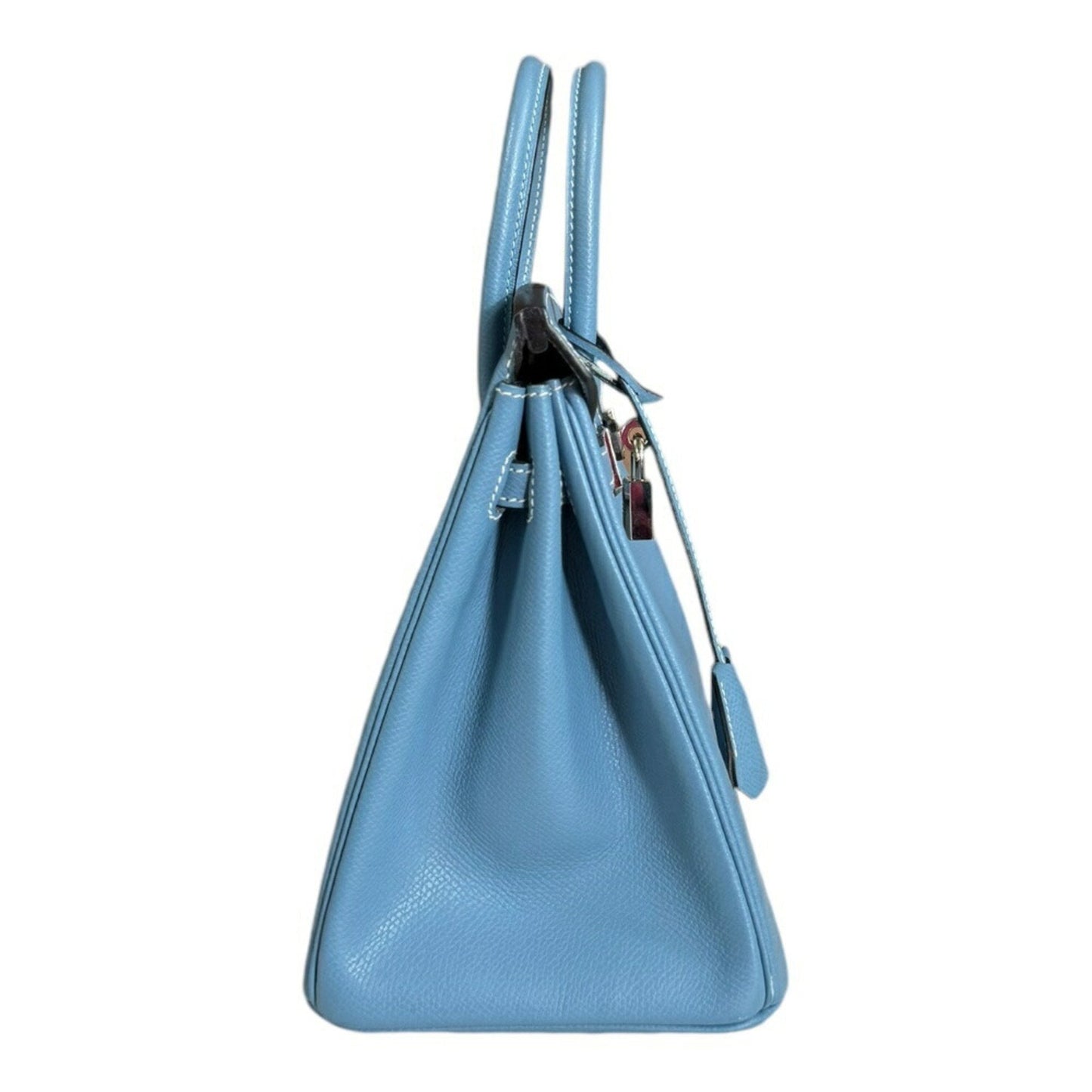 Hermes Blue Epsom Leather Handbag ( )