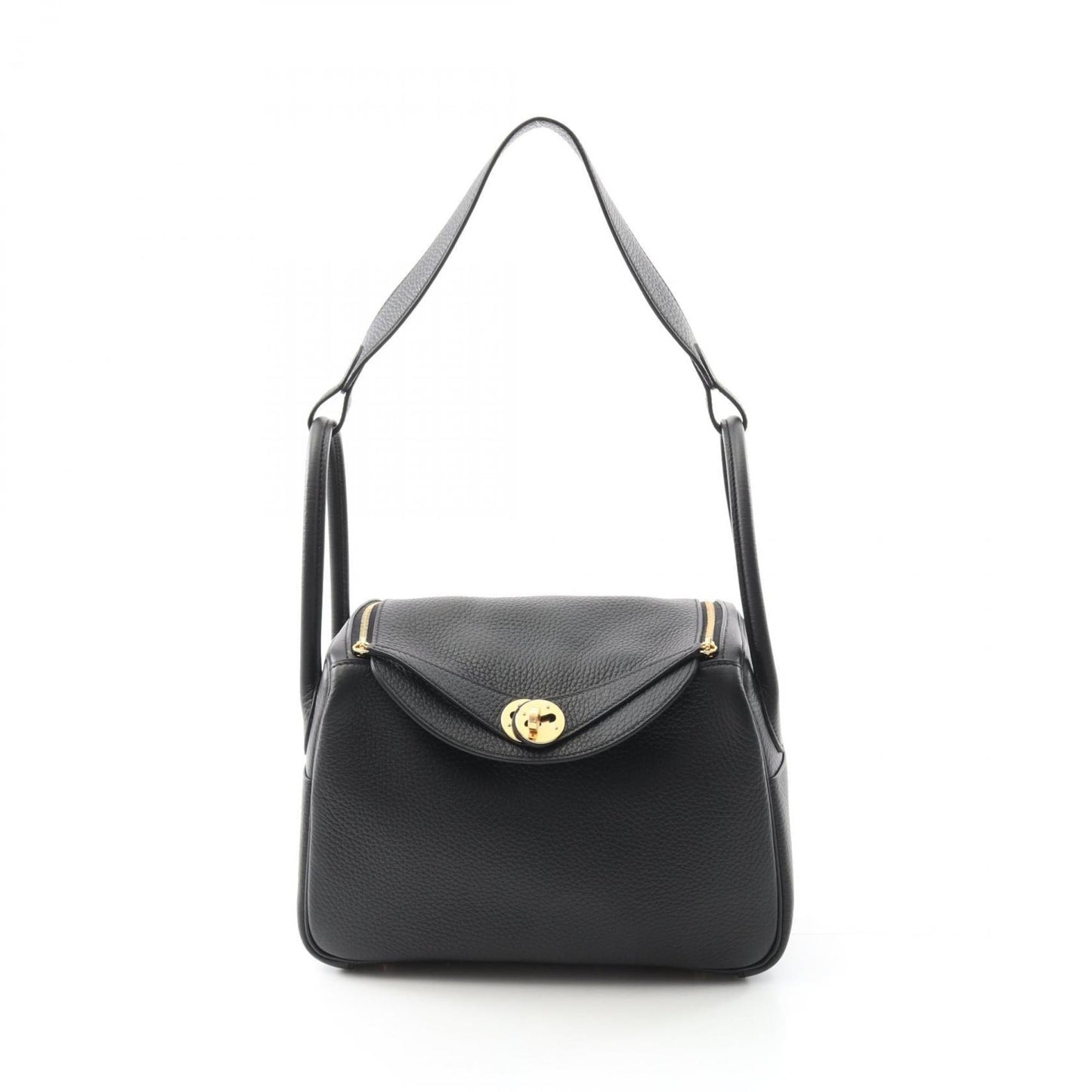 Hermes Black Taurillon Clemence Leather Shoulder Bag ( )