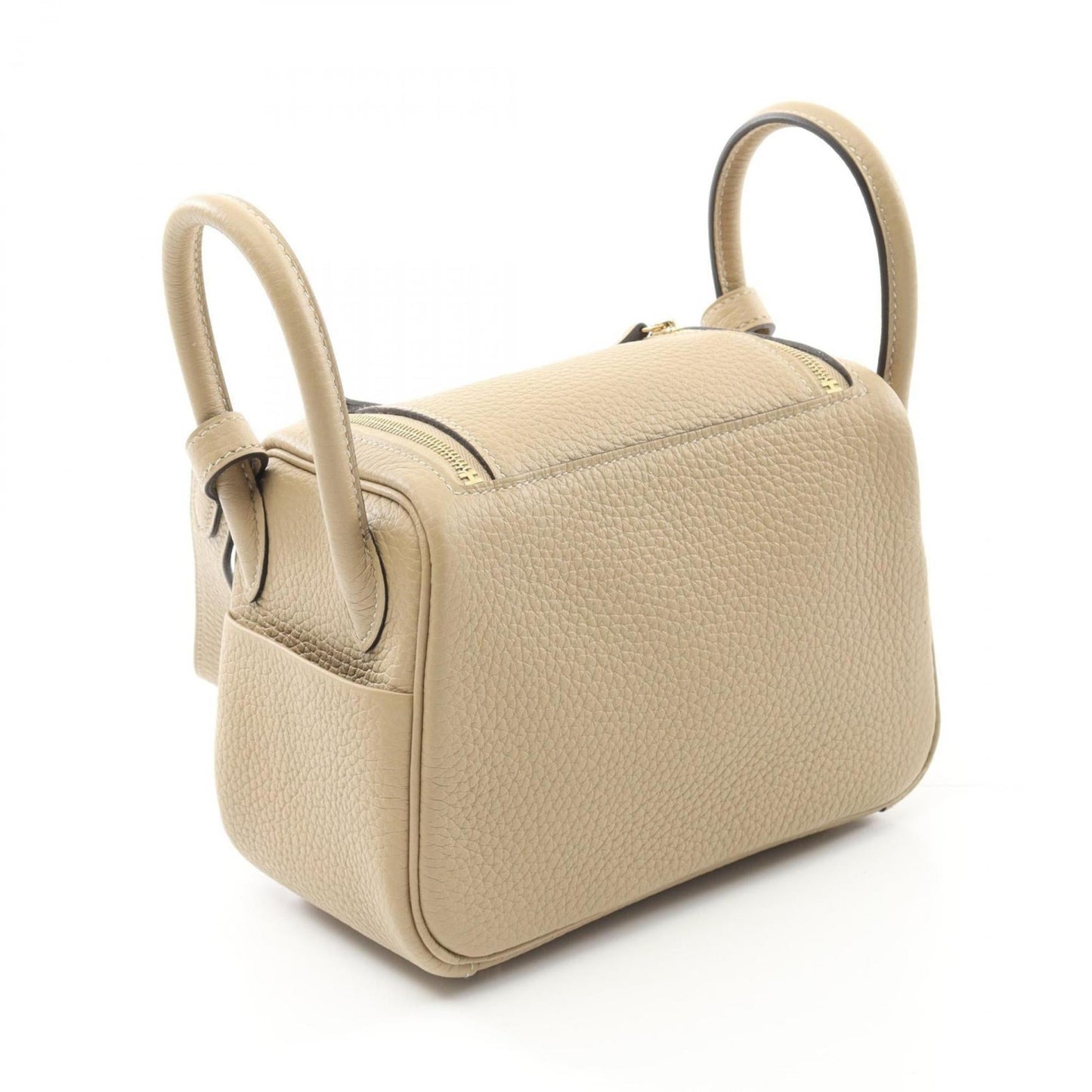 Hermes Beige Taurillon Clemence Leather Shoulder Bag ( )