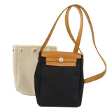 Hermes Beige Black Shoulder Bag ( )