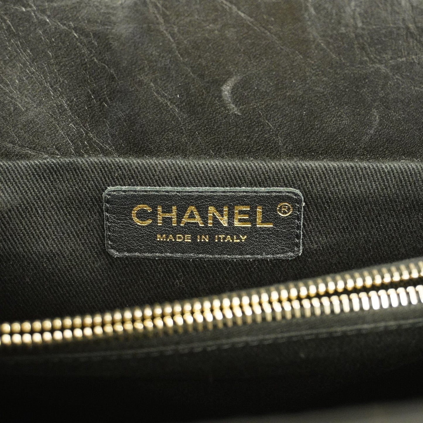 Chanel 2.55 Chain Shoulder Women's Leather Shoulder Bag Black