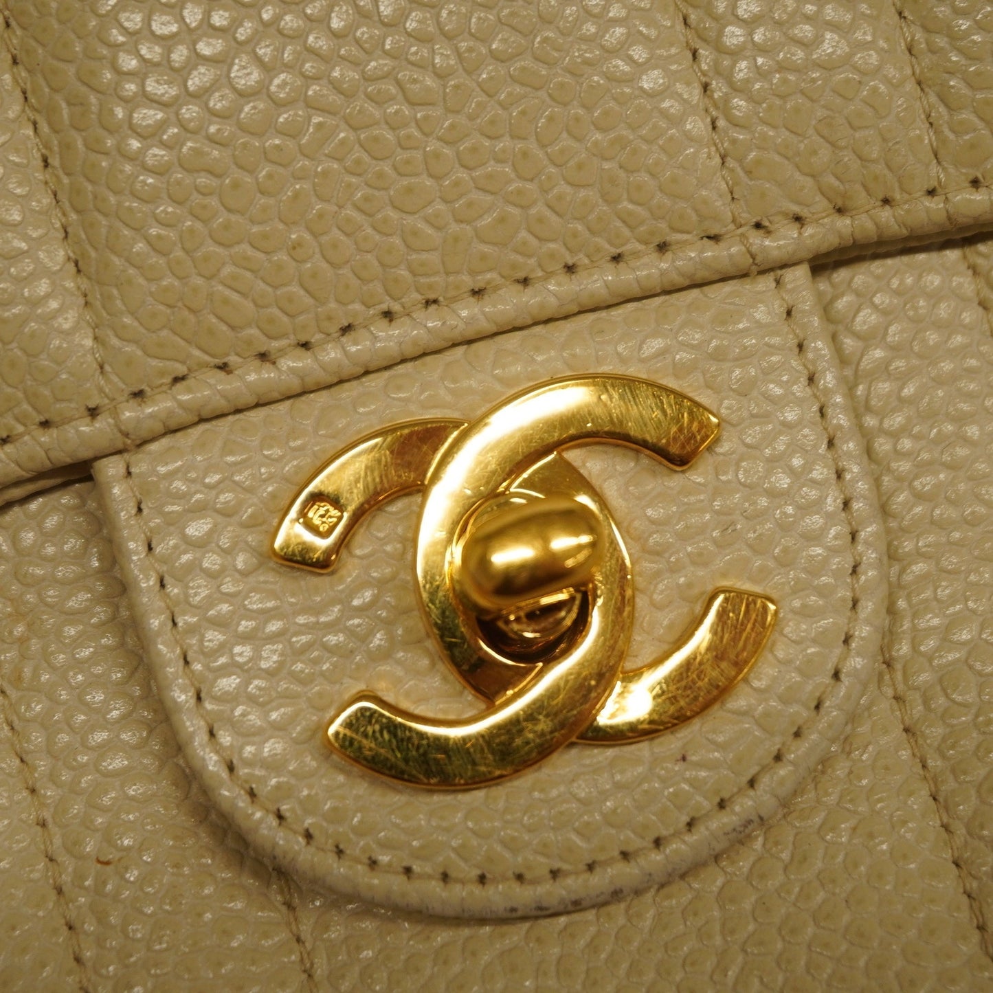 CHANEL Mademoiselle Chain Shoulder Women's Caviar Leather Shoulder Bag