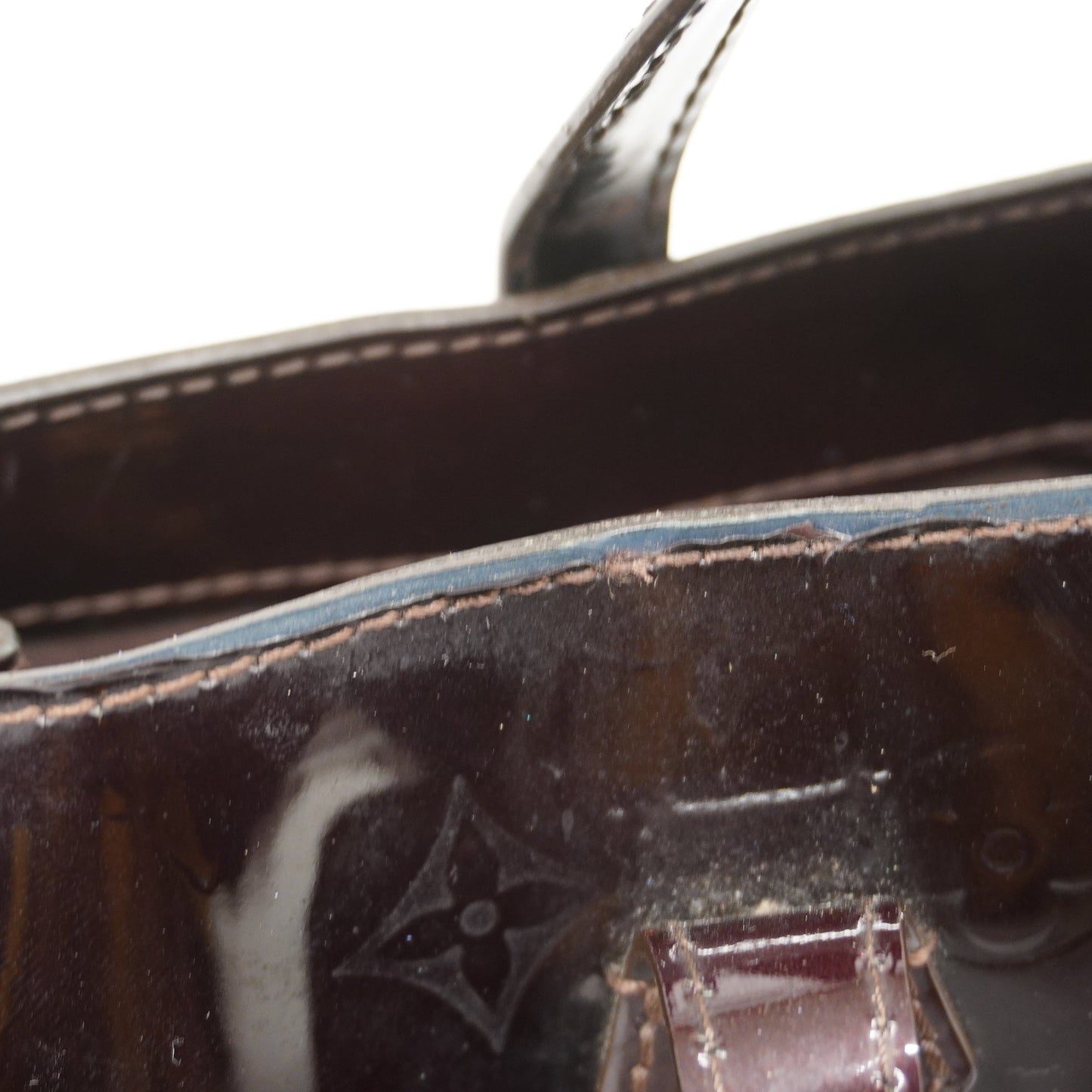 LOUIS VUITTONAuth  Monogram Vernis M93641 Women's Handbag Amarante
