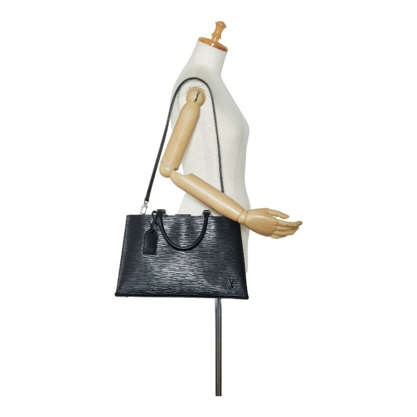 LOUIS VUITTON Epi Kleber MM Handbag Shoulder Bag M51323 Noir Black Leather Ladies