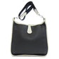 Hermes Black White Taurillon Clemence Leather Shoulder Bag ( )