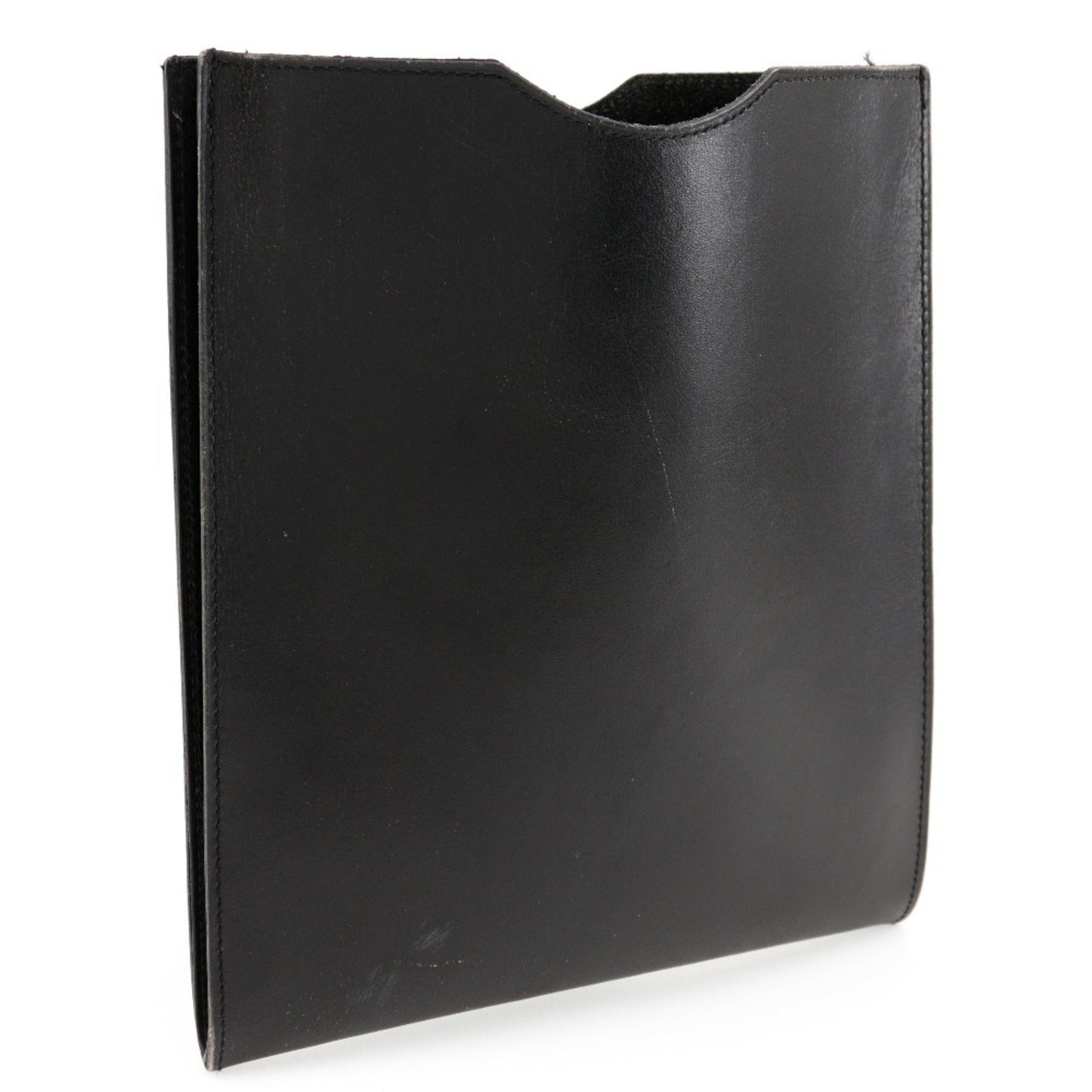 Hermes Black Leather Pochette Shoulder Bag ( )
