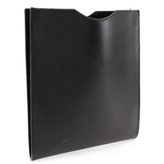 Hermes Black Leather Pochette Shoulder Bag ( )
