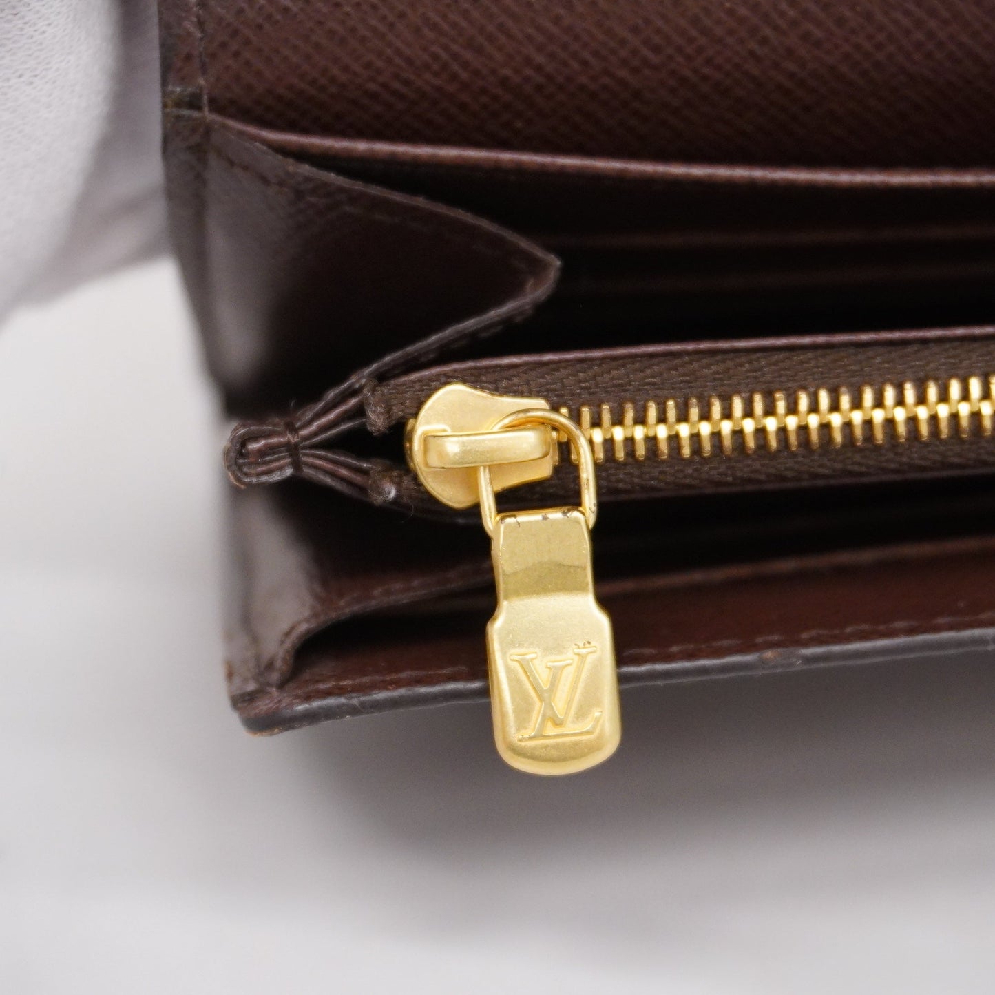 LOUIS VUITTONAuth  Damier Portofeuil Sala N63209 Long Wallet