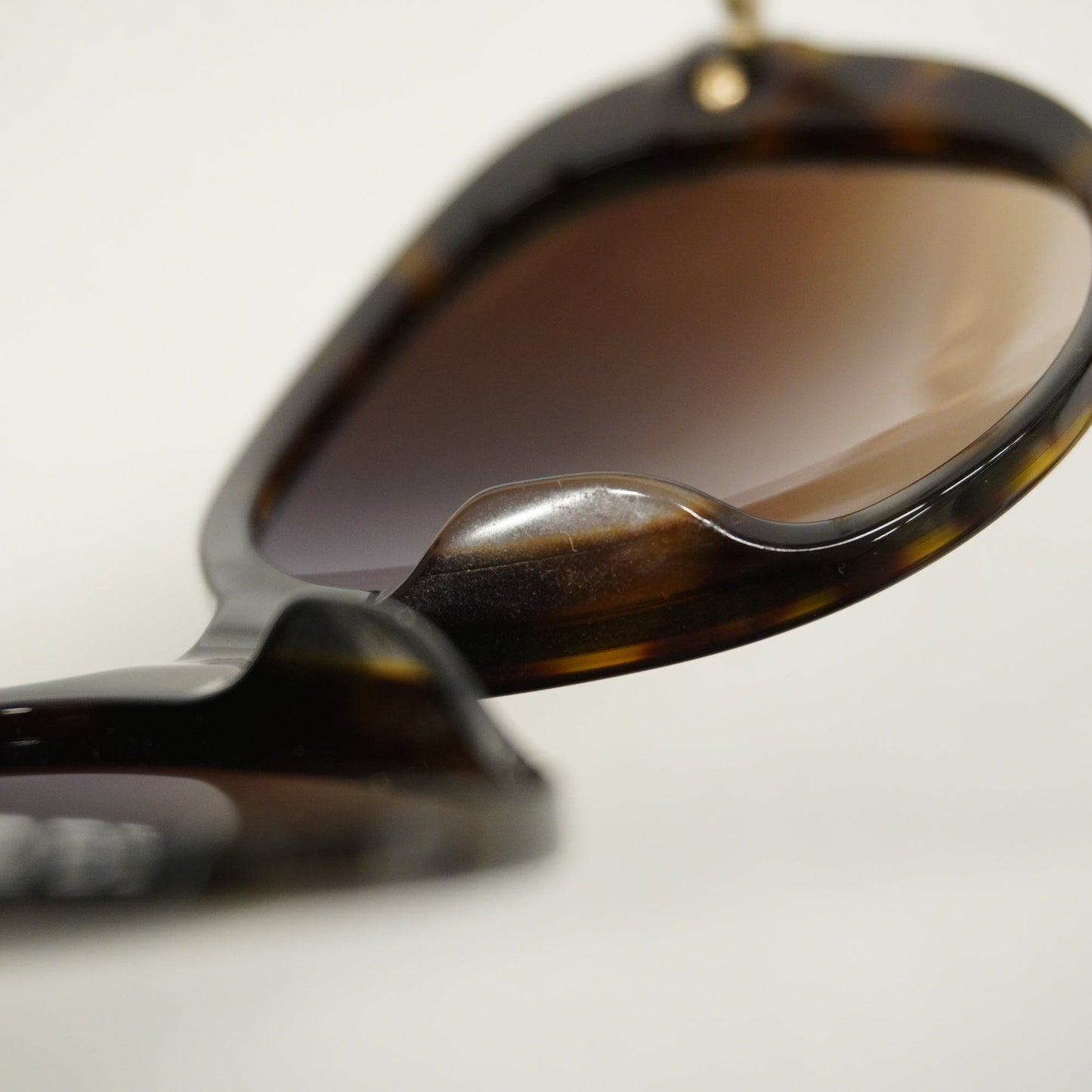 CHANEL Women's Sunglasses Brown Sunglasses gold hardware