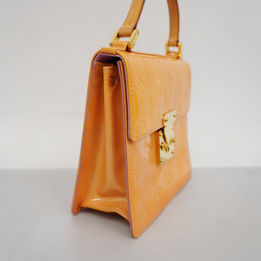 LOUIS VUITTONAuth  Monogram Vernis Spring Street M91033 Handbag Rose