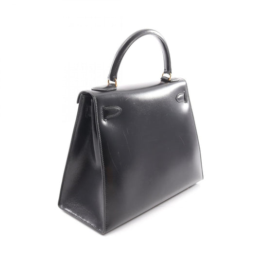 Hermes Black Box Calf Leather Handbag ( )