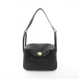 Hermes Black Taurillon Clemence Leather Shoulder Bag ( )