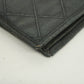 CHANEL  Bicolor Bi-fold Wallet Women's Lambskin Black