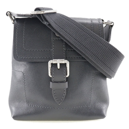 LOUIS VUITTON Yuma Shoulder Bag Utah M97024 Leather Basalt Black RI3059 Men's
