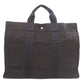 Hermes Black Canvas Tote Bag ( )