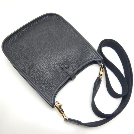 Hermes Black Taurillon Clemence Leather Shoulder Bag ( )