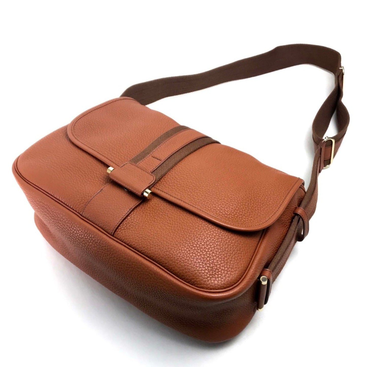 Hermes Brown Leather Shoulder Bag ( )