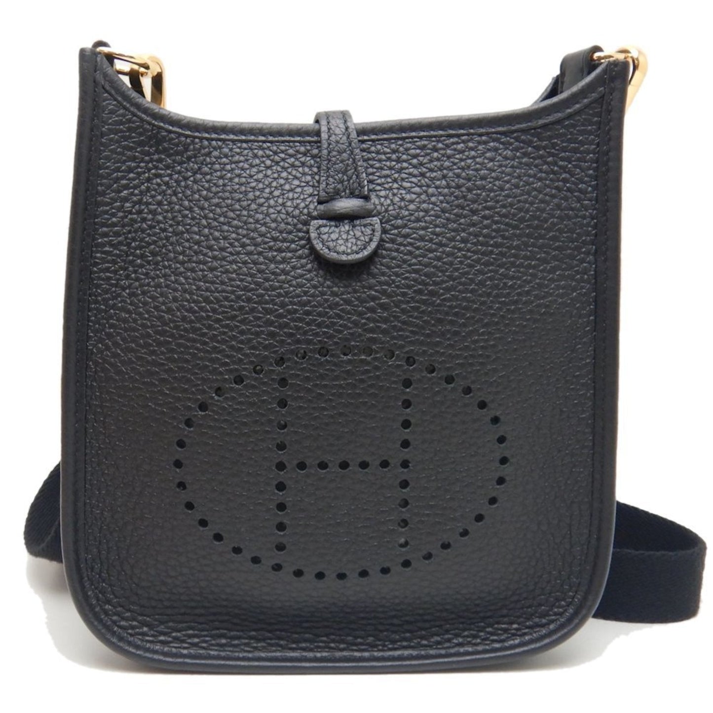 Hermes Black Taurillon Clemence Leather Shoulder Bag ( )