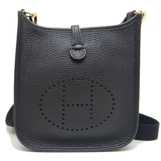 Hermes Black Taurillon Clemence Leather Shoulder Bag ( )