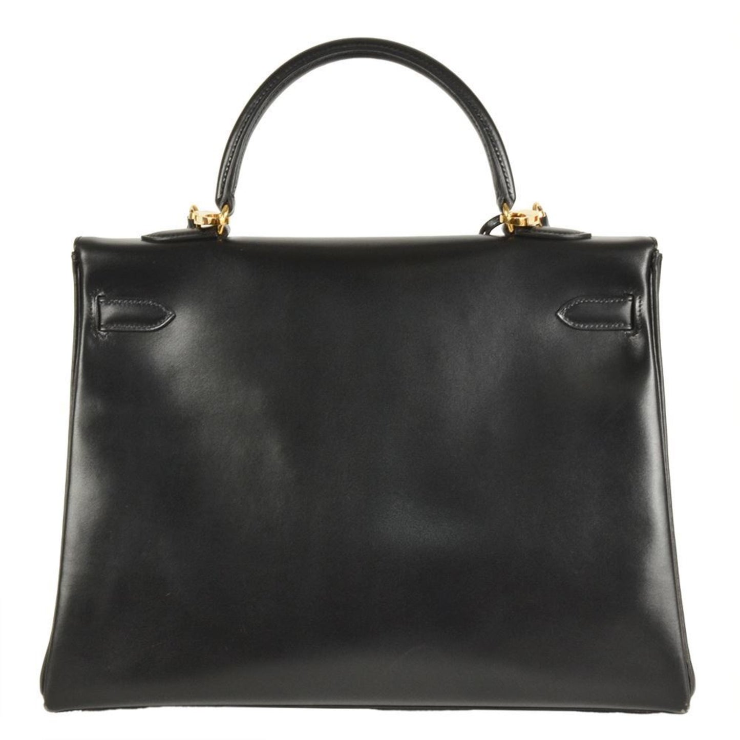 Hermes Black Box Calf Leather Handbag ( )
