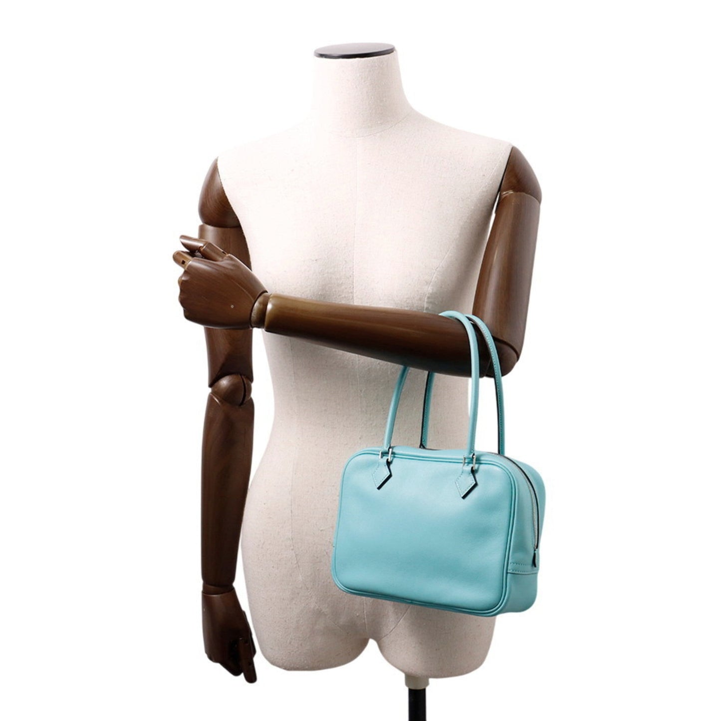 Hermes Blue Atoll Swift Leather Handbag ( )