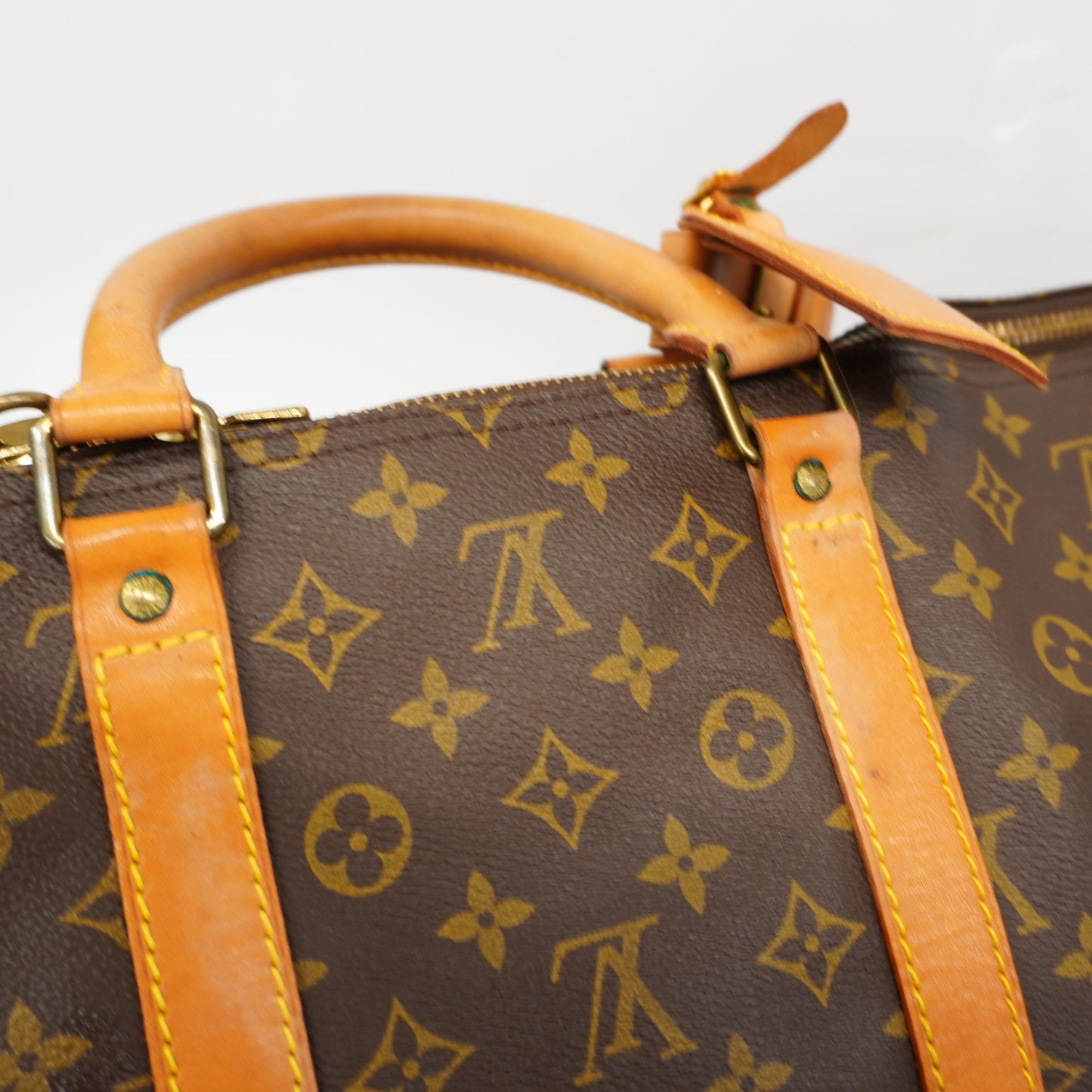 LOUIS VUITTONAuth  Monogram Keepol 55 M41424 Unisex Boston Bag