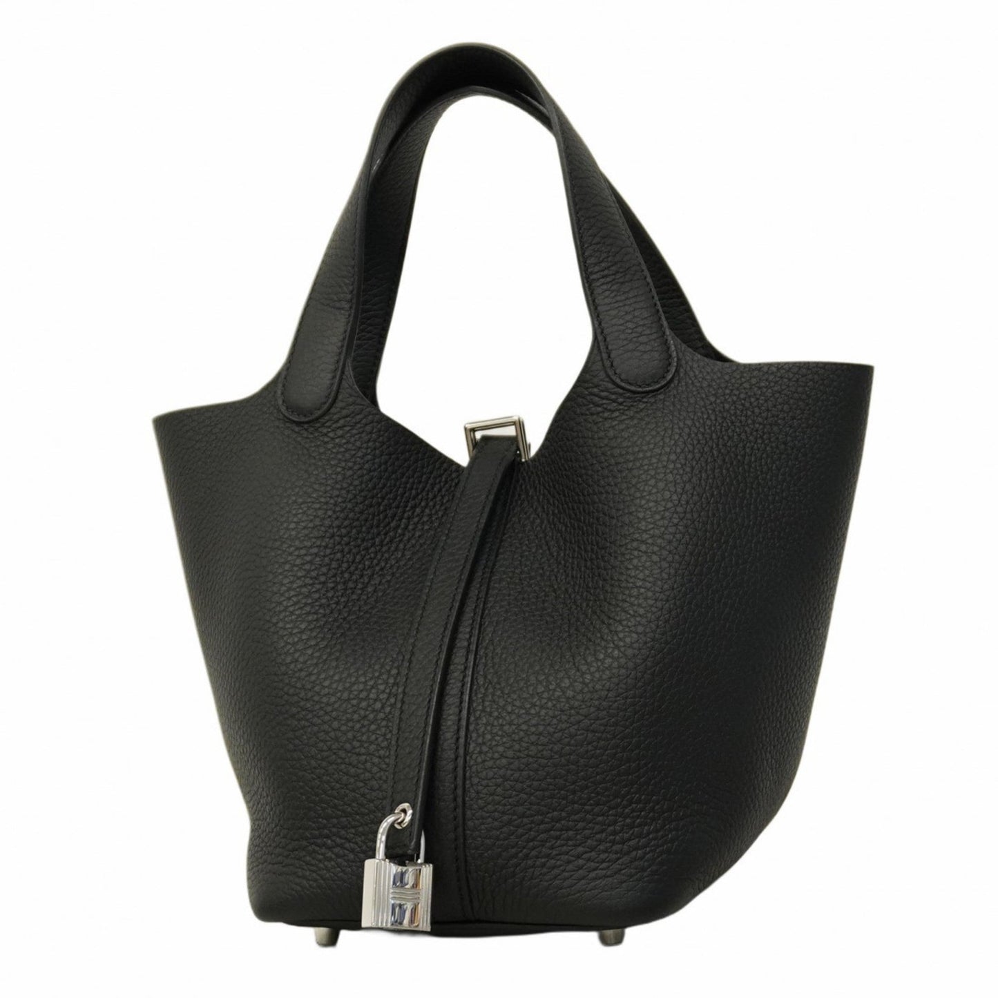 Hermes Black Taurillon Clemence Leather Handbag ( )