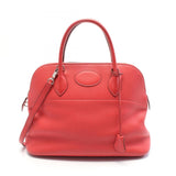 Hermes Bougainvillier Red Color Taurillon Clemence Leather Leather Handbag ( )